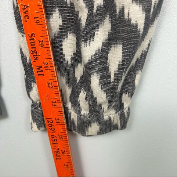 J. Crew Seaside Jogger Pant Ikat Print Pull-On Elastic Waist Pockets Cotton 10 - Picture 9 of 16